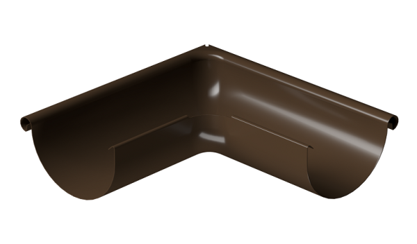 Угол внешний 90° D125 Döcke STAL PREMIUM Каштан, (RAL 8017) купить в Ельце
