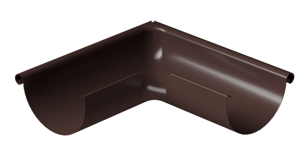 Угол внешний 90° D125 Döcke STAL PREMIUM Шоколад, (RAL 8019) купить в Ельце