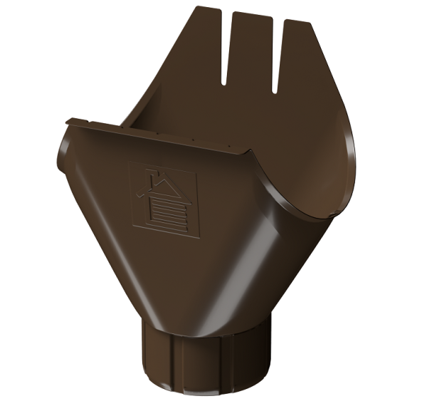 Воронка желоба D125 Döcke STAL PREMIUM Каштан, (RAL 8017) купить в Ельце