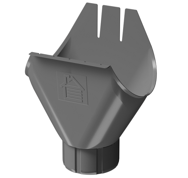 Воронка желоба D125 Döcke STAL PREMIUM Графит, (RAL 7024) купить в Ельце