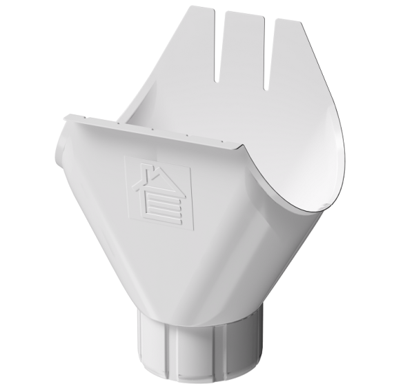 Воронка желоба D125 Döcke STAL PREMIUM Пломбир, (RAL 9010) купить в Ельце