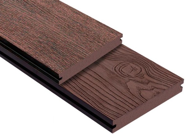 Террасная доска ДПК Outdoor 3D полнотелая STORM/OCEAN BROWN коричневая микс купить в Ельце