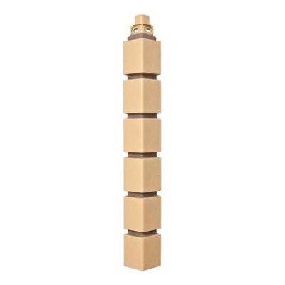 Фасадная панель Наружный угол кирпич клинкерный (бежевый), 0,45 х 0,16м