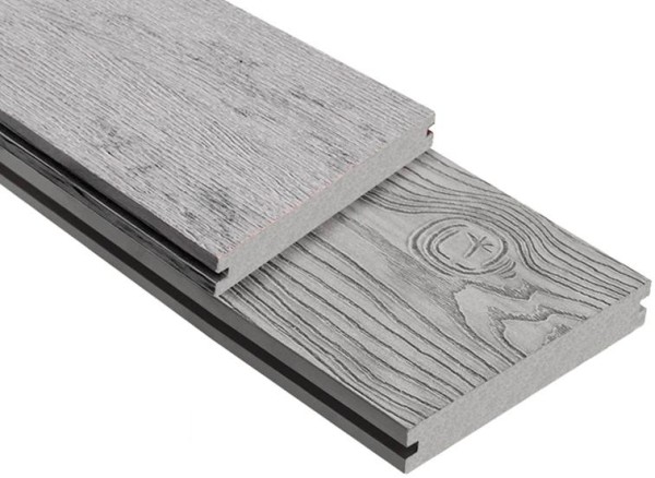 Террасная доска ДПК Outdoor 3D полнотелая STORM/OCEAN GREY серая микс купить в Ельце