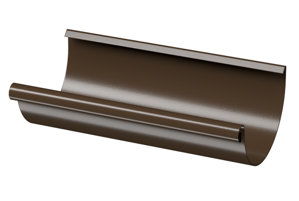 Желоб полукруглый D125 3 м Döcke STAL PREMIUM Каштан, (RAL 8017) купить в Ельце