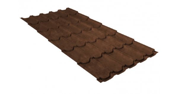 Металлочерепица квинта плюс GL 0,5 Safari Twincolor Brown купить в Ельце