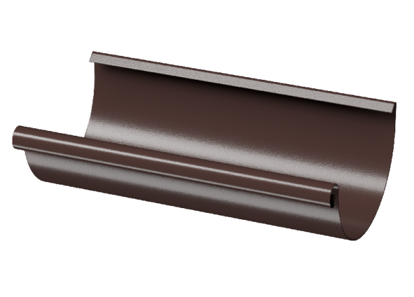 Желоб полукруглый D125 3 м Döcke STAL PREMIUM Шоколад, (RAL 8019) купить в Ельце