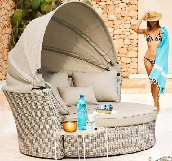 Диван-Трансформер AFINA плетеный из иск. ротанга AFM-325 Beige купить в Ельце