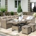 Комплект мебели AFINA плетеной из иск. ротанга AFM-307B Beige купить в Ельце