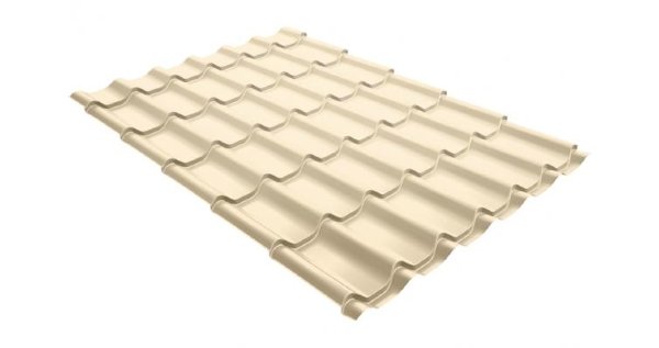 Металлочерепица классик 0,5 Satin RAL 1015 светлая слоновая кость купить в Ельце