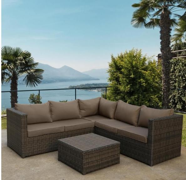 Комплект мебели AFINA плетеной из иск. ротанга YR825A Brown/Beige купить в Ельце