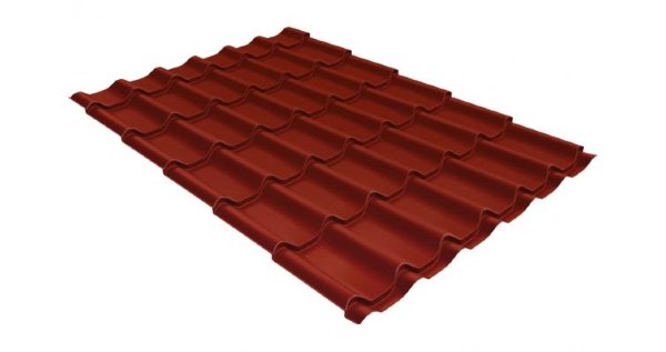 Металлочерепица классик 0,5 Satin RAL 3009 оксидно-красный купить в Ельце
