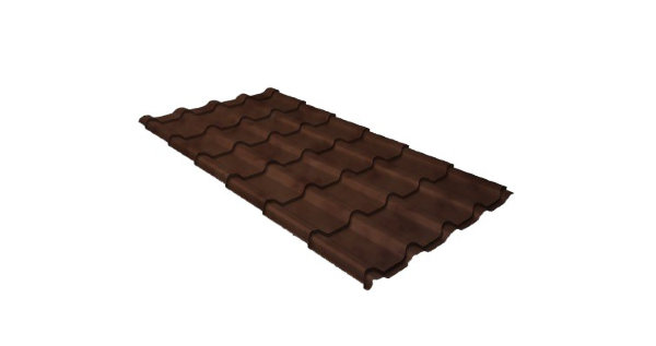 Металлочерепица камея 0,45 Safari Twincolor Brown купить в Ельце