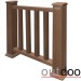 Ограждение из ДПК Outdoor Классик 3D STORM коричневый микс купить в Ельце