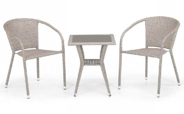 Комплект плетеной мебели AFINA из иск. ротанга T25C/Y137C-W85 Latte 2Pcs купить в Ельце