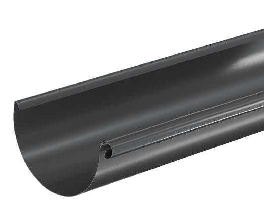 Водосток Aquasistem, система 125x90 - Водосточный желоб 3.00м RAL 7024 Тёмно-серый купить в Ельце