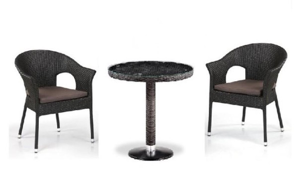 Комплект плетеной мебели AFINA из иск. ротанга T601/Y79A-W53 Brown 2Pcs купить в Ельце