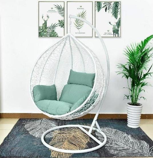 Кресло Подвесное из искусственного ротанга AFM-168A-XL White/Green купить в Ельце