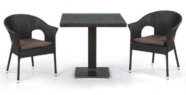 Комплект плетеной мебели AFINA из иск. ротанга T605SWT/Y79A-W53 Brown 2Pcs купить в Ельце