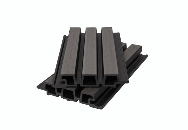 Фасадная панель брусковая двухцветная co-extrusion, grey dark купить в Ельце