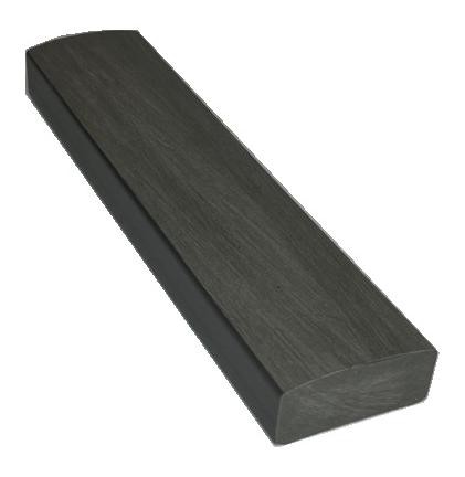 Лавочный брус Ecodecking Некст полнотелый брашированный 70х35 графит (под заказ) купить в Ельце